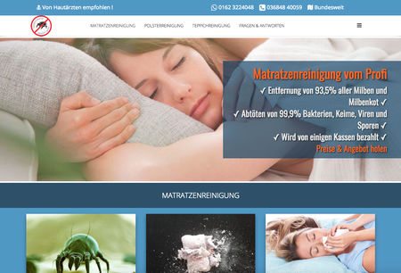 Homepage von Milbencleaner.de